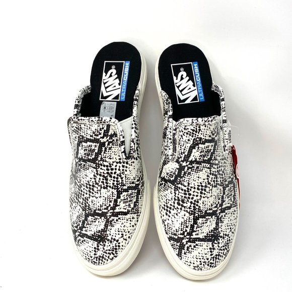 🌸Sale🌸 VANS Mule Sf Snake Leather Marshmallow Sandals Women's Size VN0A4U111X0 - Picture 7 of 8
